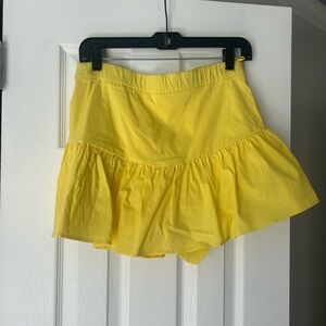 Zara Yellow Mini Skirt